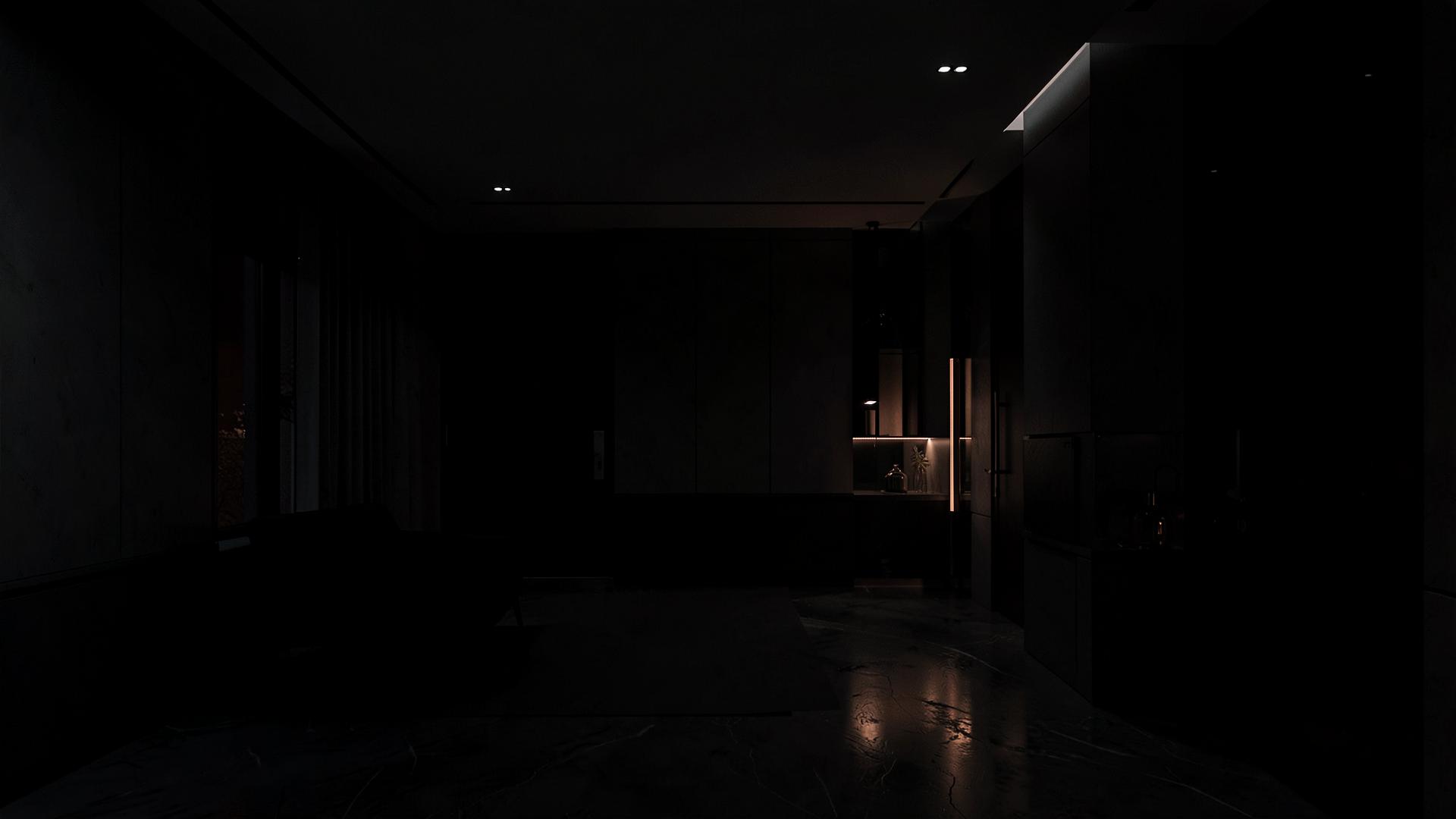 Interior remodelado com ambiente sereno e acabamentos cuidados